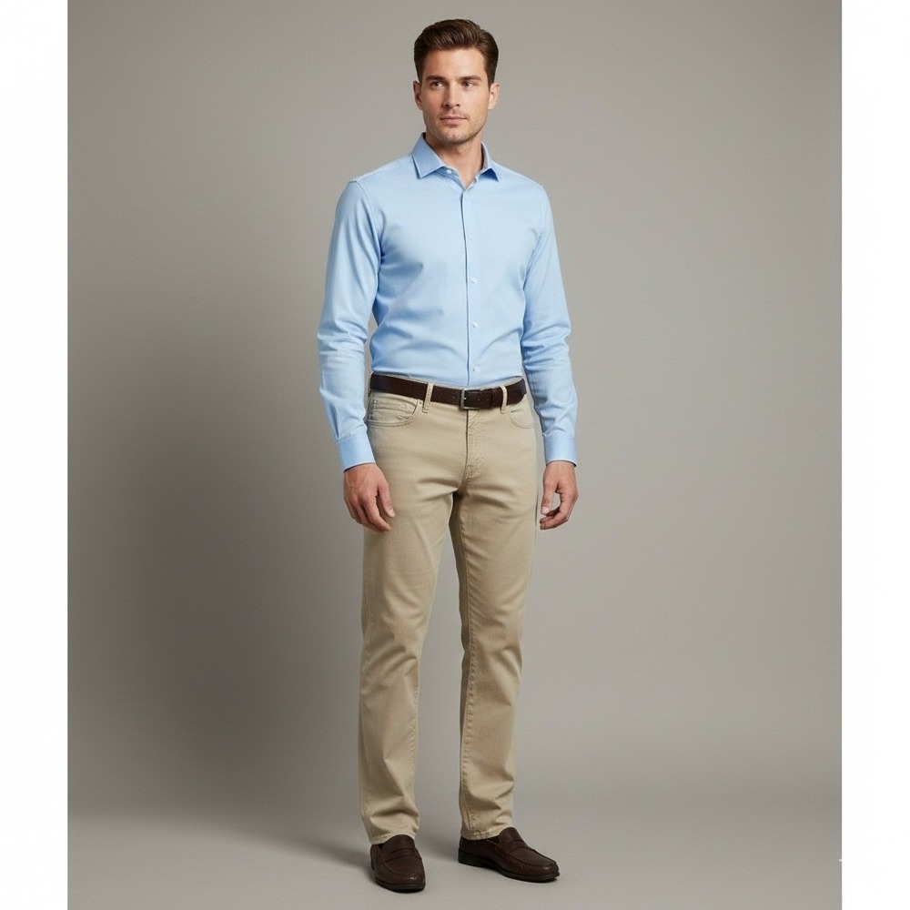 Lucky Brand 221 Mens Size 38x32 Straight Leg Khaki Twill Pants Business Casual
